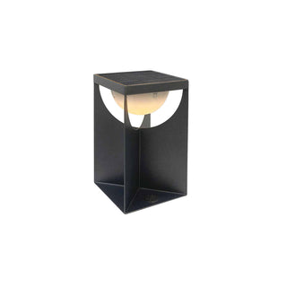 Flow table lamp in graphite finish