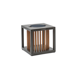 Inka solar table lamp bronze teak