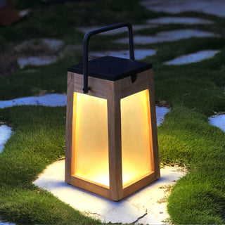 Tecka solar lantern lighting up pathway