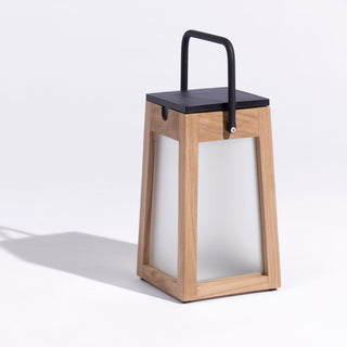 tecka solar lantern teak 