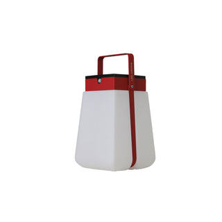 Big bump solar lantern in red color