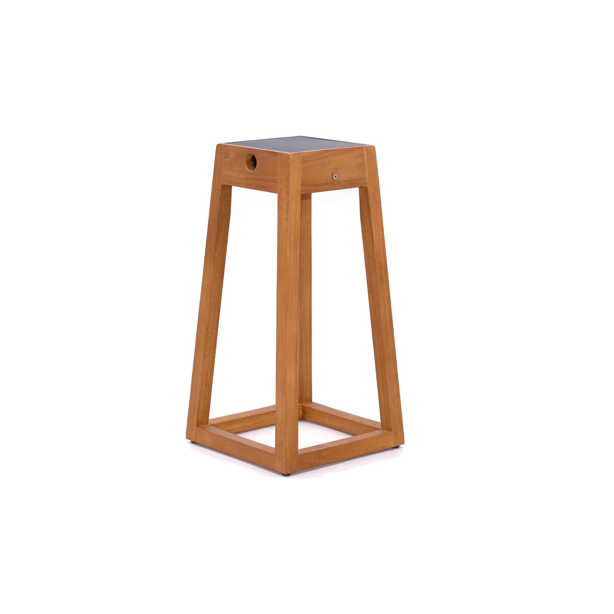 York lantern in natural teak