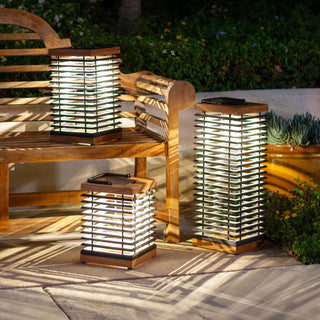 3 tekura lamp illuminating garden