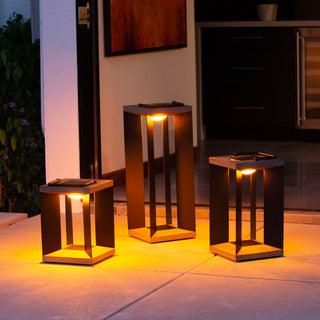 Blade aluminum black 3 sizes lighting up outdoor garden